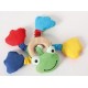 Frecher Frosch mit Beissring,  Baby-Spielzeug