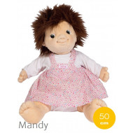  Mandy 50 cm - Empathiepuppe - sehr beweglich und kann viele Bewegungen realitätsnah nachahmen.