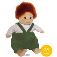 Empathiepuppe Sam 36 cm,  Empathiepuppen sind sehr beweglich und kann viele Bewegungen realitätsnah nachahmen.