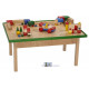 Spieltisch inkl Holz-Bausteine - Cubio Steckbausteine