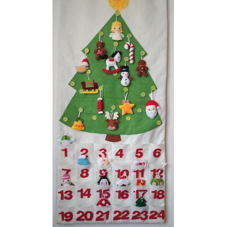 Adventskalender zum Verzieren um die Vorfreude auf die Feiertage für Kinder noch spannender zu machen!