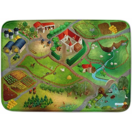 Spielmatte Bauernhof 100 x 150 cm rutschfest