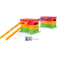 VARIO MINI Sprungkasten Set. Bunte Asführung für Kindergarten und Grundschule.