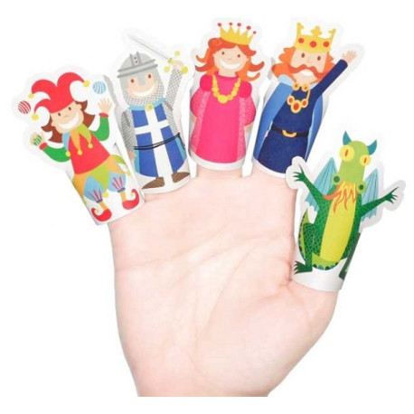 Papier Fingerpuppenset 8 Mittelalter