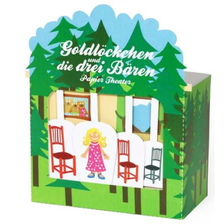 Goldlöckchen, Papier Theater Bausatz