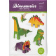 4 Dinosaurier, Papier Bausatz