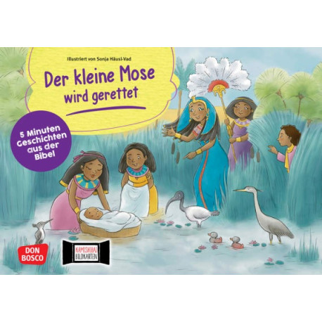 Der kleine Mose wird gerettet. Kamishibai Bildkartenset