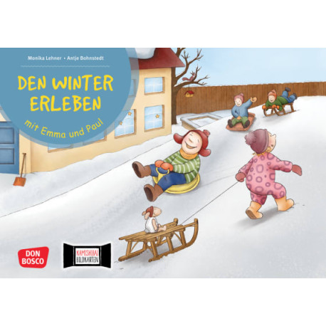 Den Winter erleben mit Emma und Paul. Kamishibai Bildkartenset