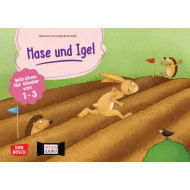 Hase und Igel für Krippen-Kinder, Kamishibai Bildkartenset