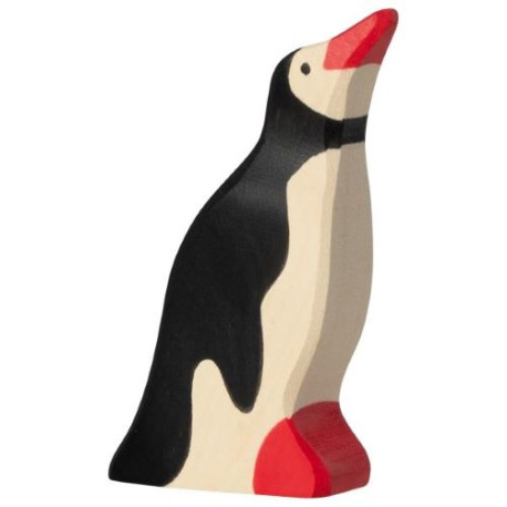 Pinguin, Kopf hoch, Holztier