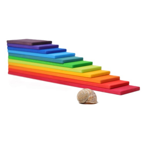 Regenbogen Bauplatten 11 Teile