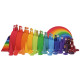 Regenbogen Bauplatten 11 Teile