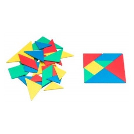 Tangram Set in 4 Farben 28 Teile