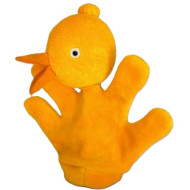 Ente-Küken, kuschelige Handpuppe für Kinderhände