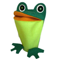 Frosch, Handpuppen für Erwachsene Hände