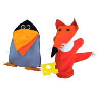 Der Rabe und der Fuchs, Handpuppen-MärchenSet