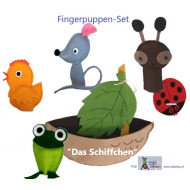 Das Schiffchen, Fingerpuppen-Set um Geschichten nach zu erzählen.