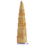 Turm natur, Montessori Lernspielzeug