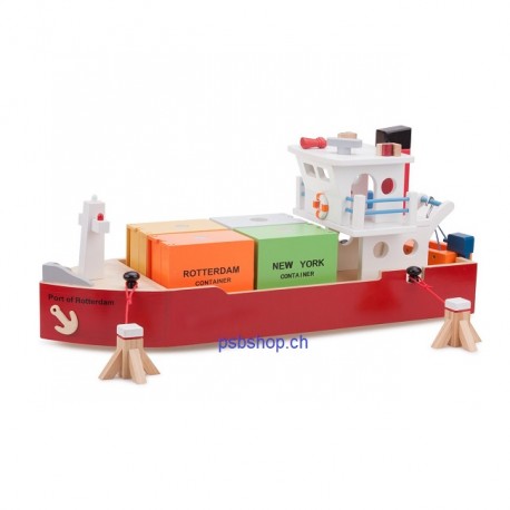 Harbor Line - Containerschiff Frachtschiff mit Container, 60 x 19 x 27, 5 cm, ab 3-jährig