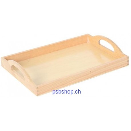 Hochwertiges Tablett aus Holz, 33.5x24x6cm