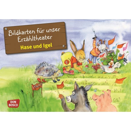 Hase und Igel. Kamishibai Bildkartense