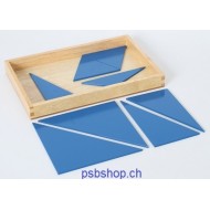 Blaue Dreiecke in 4-eckiger Box