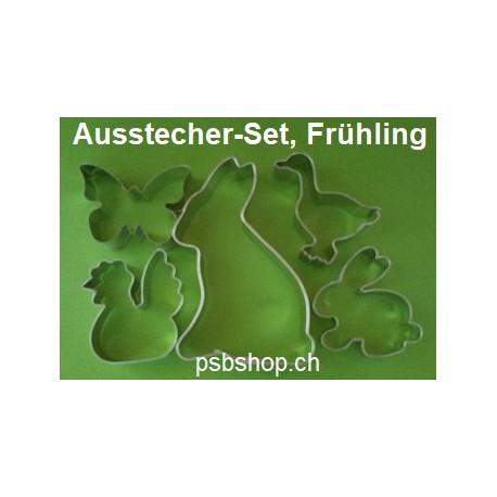 Ausstecher-Set, Frühling 5-teilig